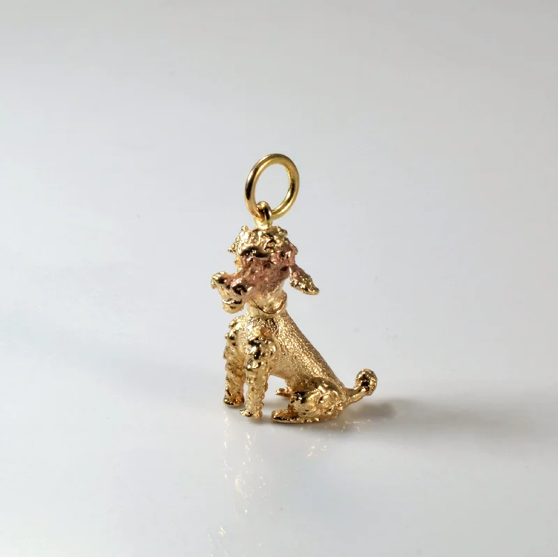 Yellow Gold Poodle Pendant |