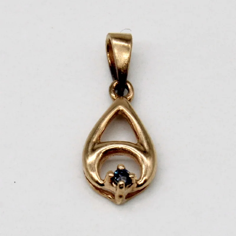 Sapphire Drop Pendant | 0.02ct |