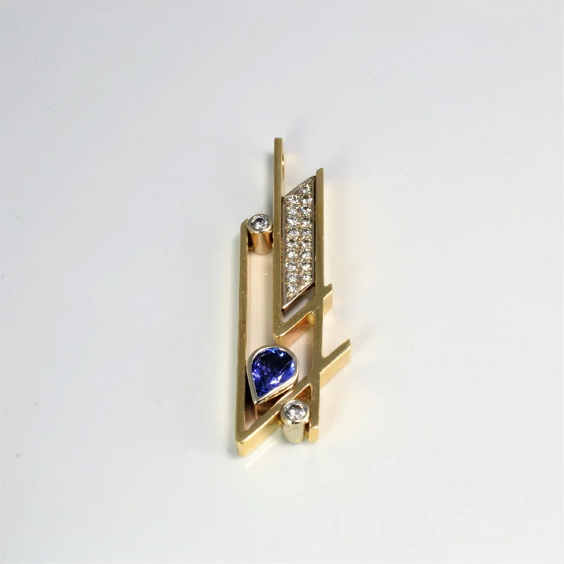 Geometric Tanzanite Pendant | 0.65ctw, 1.02ct |