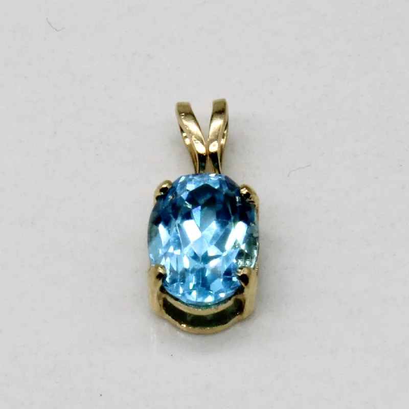 Blue Topaz Pendant | 1.00ct |