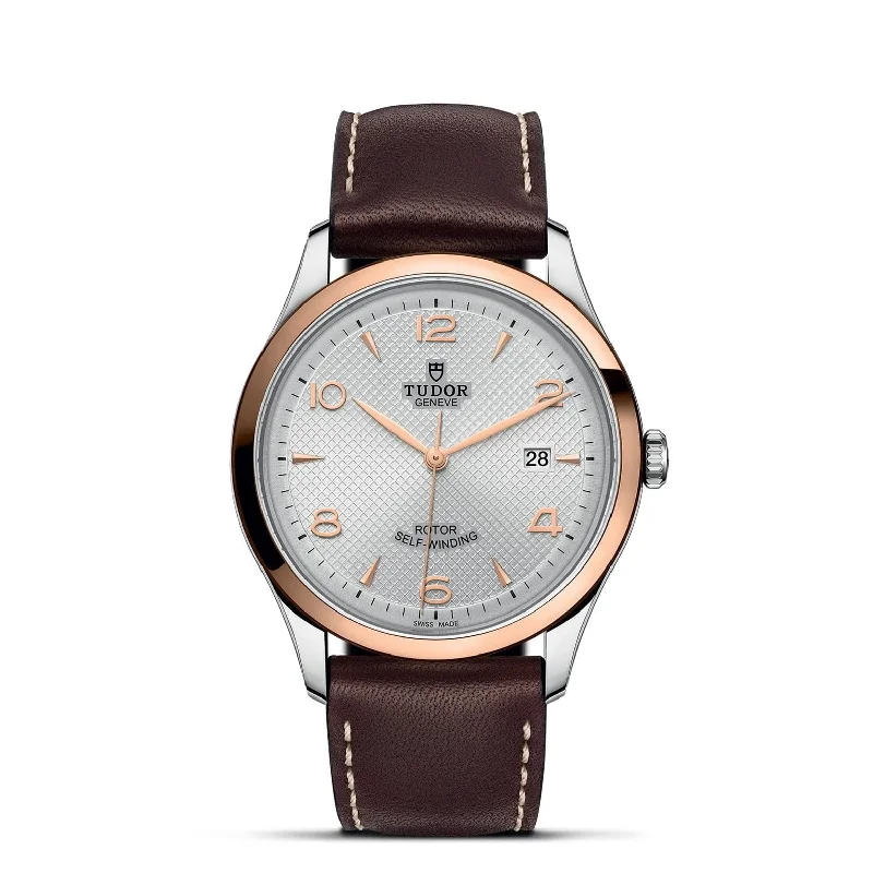 Seasonal Jewelry Clearance – Best Styles At The Lowest Prices TUDOR 1926 41mm Steel/Gold Gray Dial Leather Strap - M91651-0005