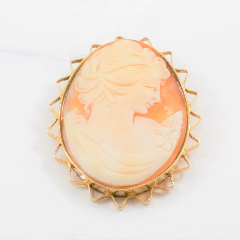 Convertible Cameo Pendant Brooch Circa 1930's